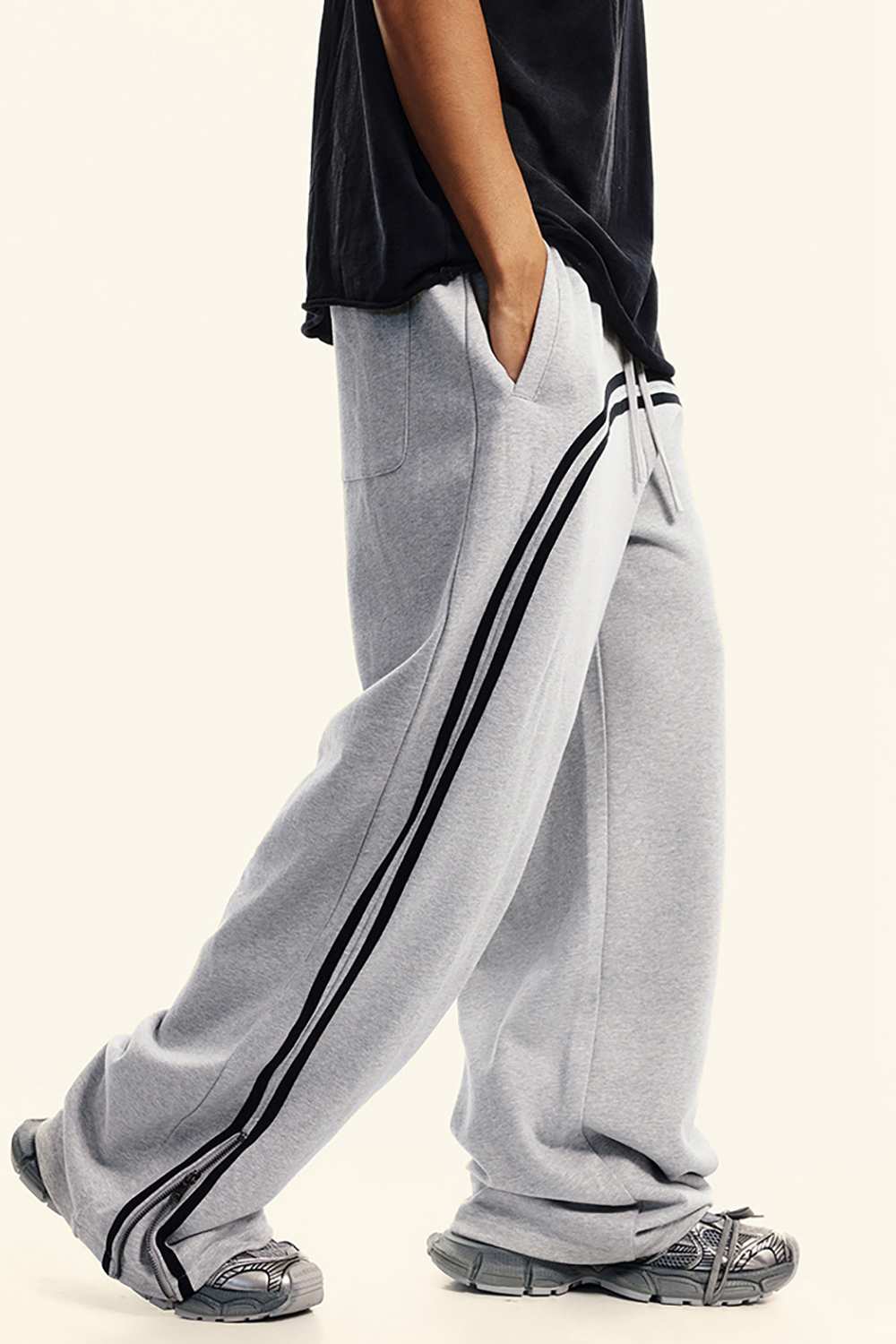 Men's Vintage-Inspired Track Pants | High Street Washed Style | WearingLab Athletic Gear