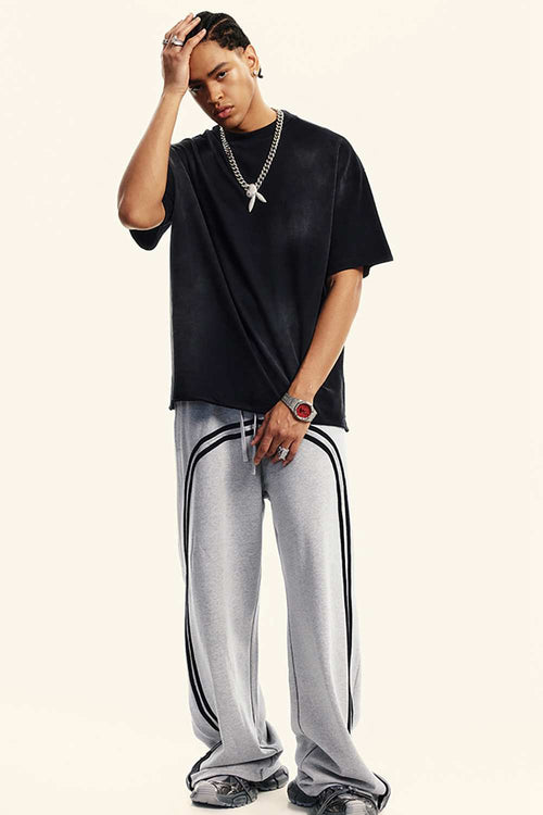 Heavyweight Wax-Dye Zip Pants - Flower Gray