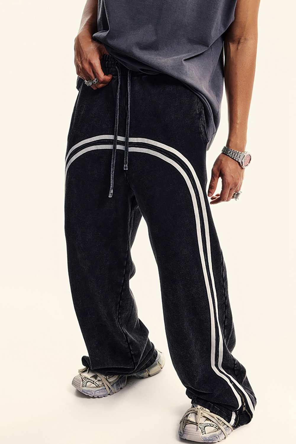 Heavyweight Wax-Dye Zip Pants - Fried Snowflakes