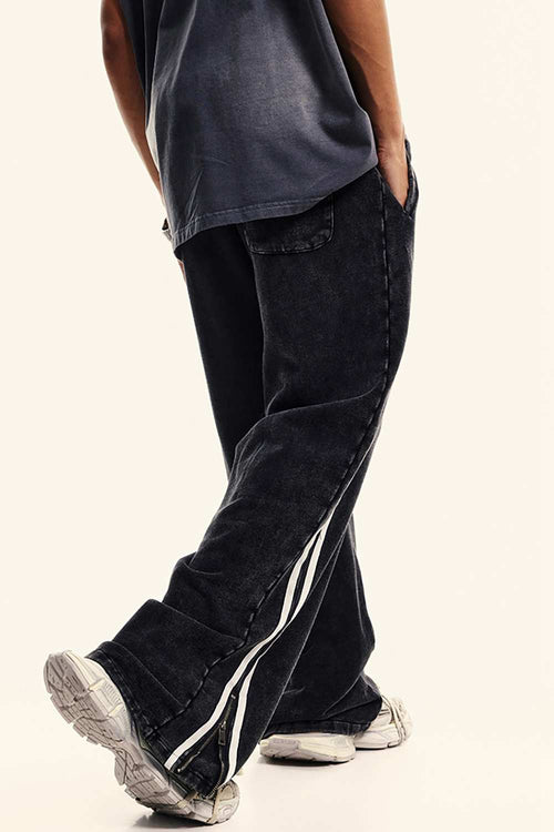 Heavyweight Wax-Dye Zip Pants - Fried Snowflakes