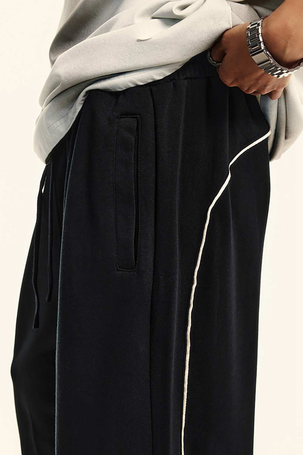 Unisex Vintage High Street Washed Wide-Leg Sweatpants - WearingLab