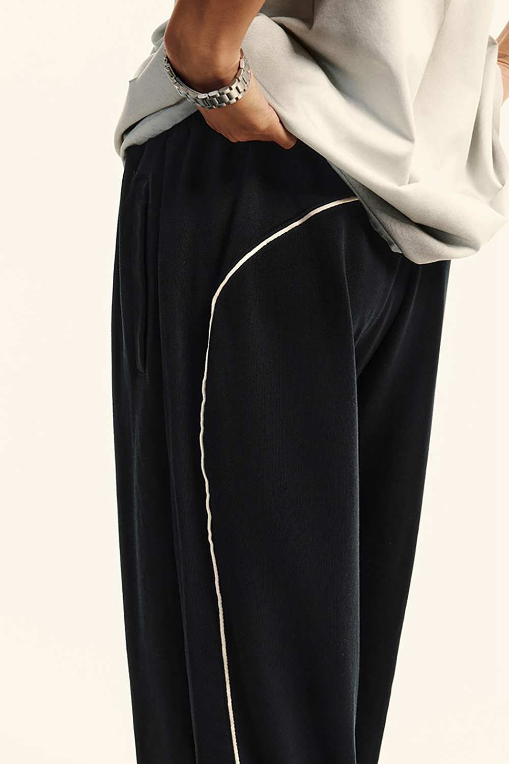 Unisex Vintage High Street Washed Wide-Leg Sweatpants - WearingLab