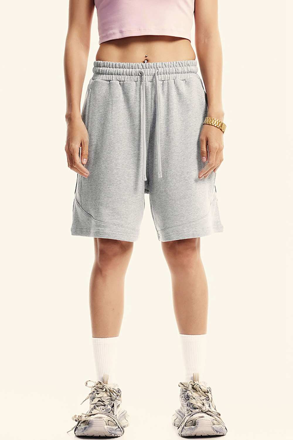 Vintage-Inspired Athletic Shorts - Washed High Street Style for Men, WearingLab