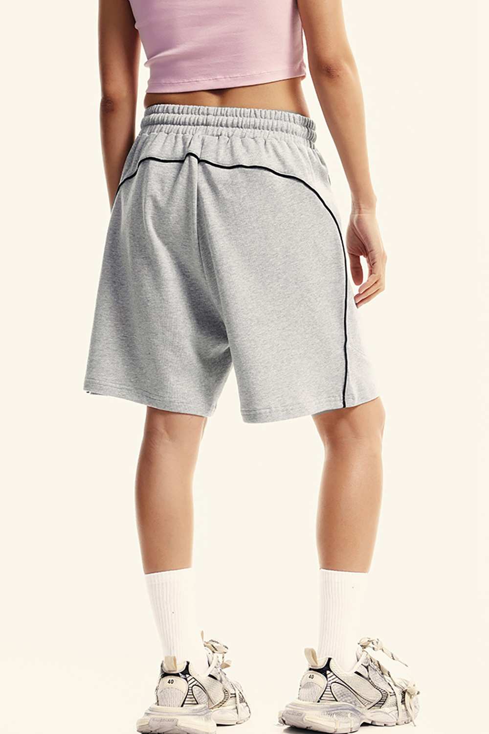 Vintage-Inspired Athletic Shorts - Washed High Street Style for Men, WearingLab