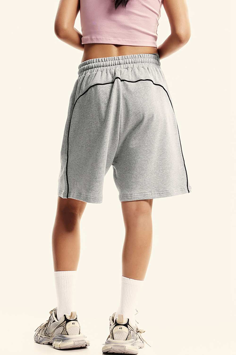 Vintage-Inspired Athletic Shorts - Washed High Street Style for Men, WearingLab