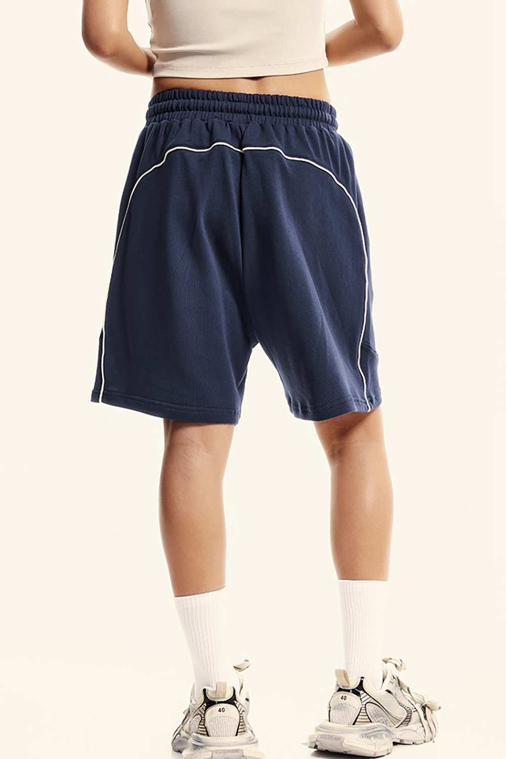 Vintage-Inspired Athletic Shorts - Washed High Street Style for Men, WearingLab