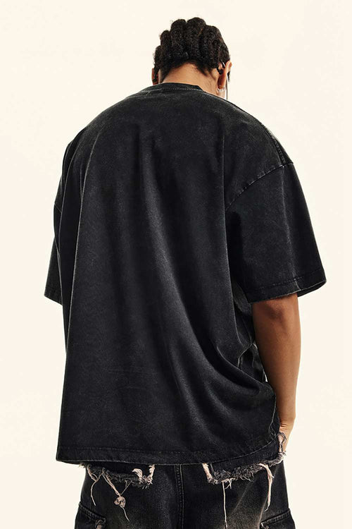 Sun-Protective Quick-Drying Sorona T-Shirt in Fried Snowflakes - product detail close-up