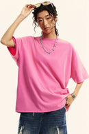 Sun-Protective Quick-Drying Sorona T-Shirt in Rose Pink - front product view