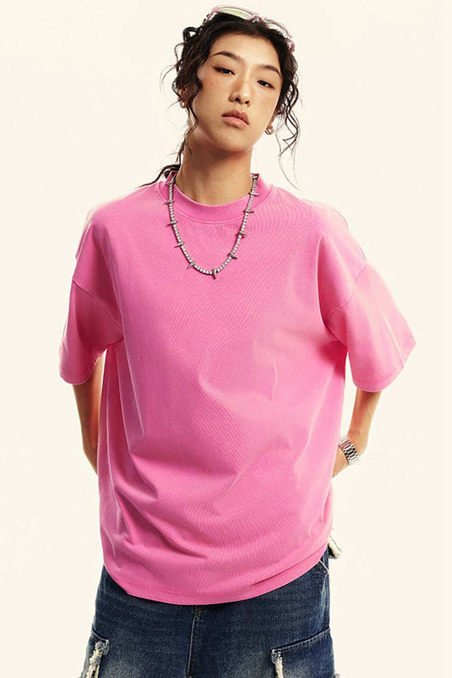 Sun-Protective Quick-Drying Sorona T-Shirt in Rose Pink - front product view