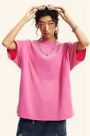 Sun-Protective Quick-Drying Sorona T-Shirt in Rose Pink - front product view