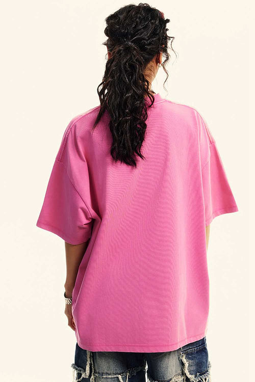 Sun-Protective Quick-Drying Sorona T-Shirt in Rose Pink - back product view