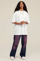 Heavyweight Wax-Dyed Vintage Tee - Ivory White