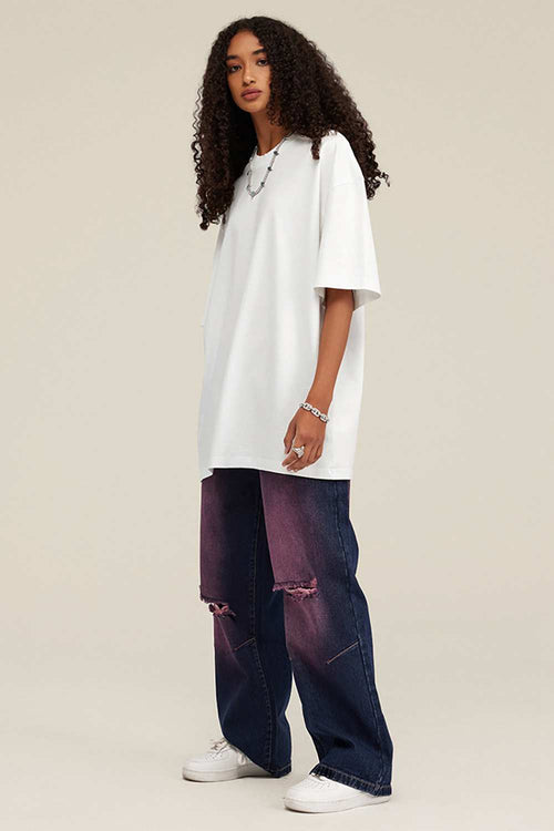 Heavyweight Wax-Dyed Vintage Tee - Ivory White