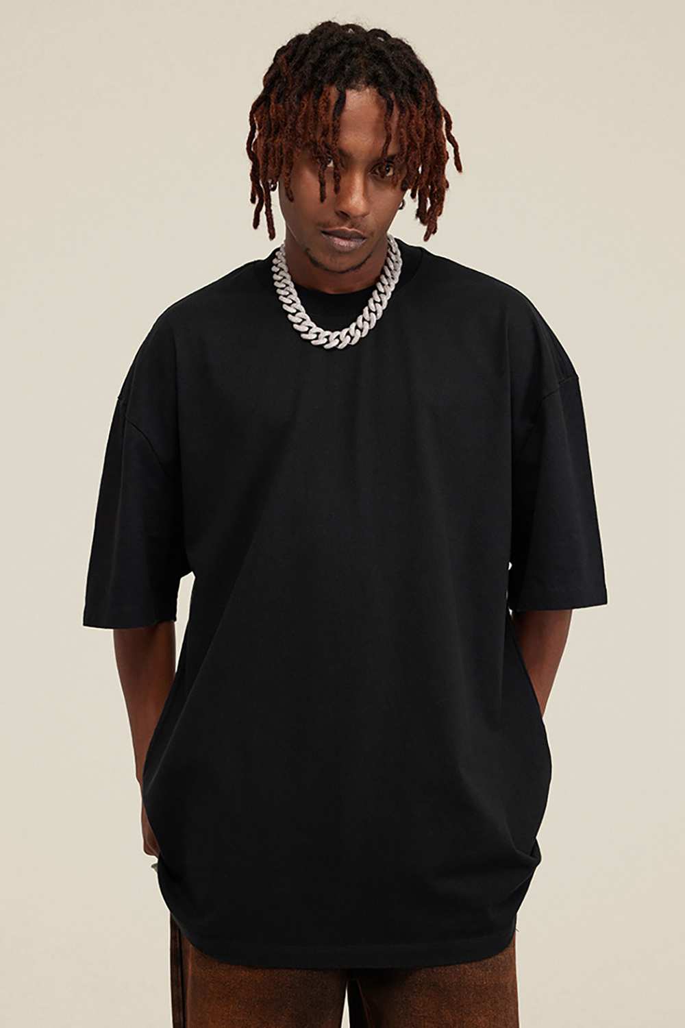 Heavyweight Wax-Dyed Vintage Tee - Black