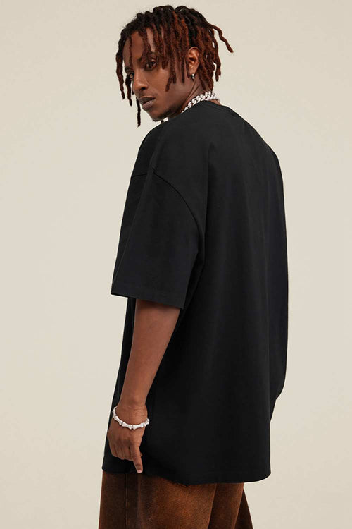 Heavyweight Wax-Dyed Vintage Tee - Black