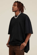 Heavyweight Wax-Dyed Vintage Tee - Black