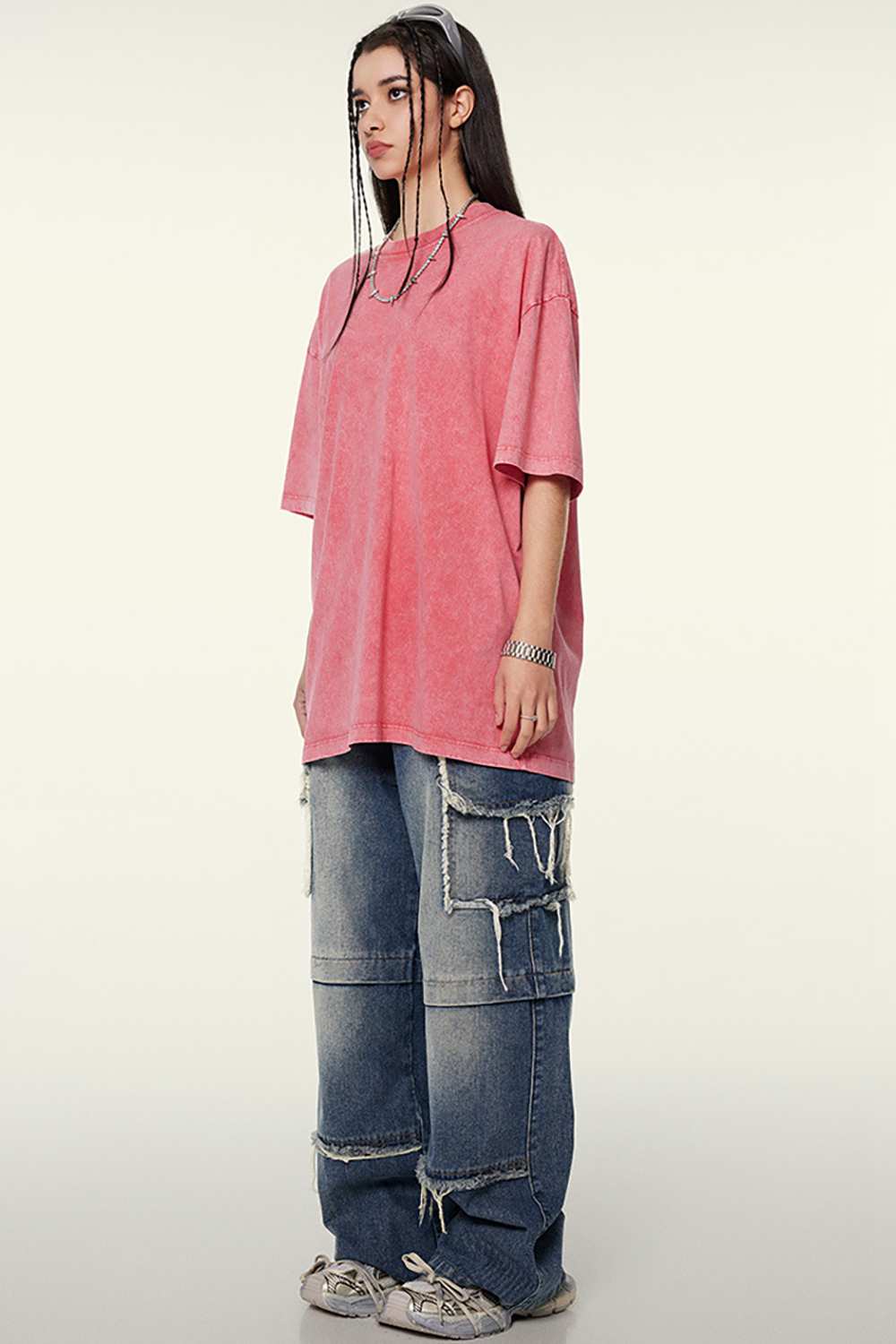 Heavyweight Wax-Dyed Vintage Tee - Cherry Blossom