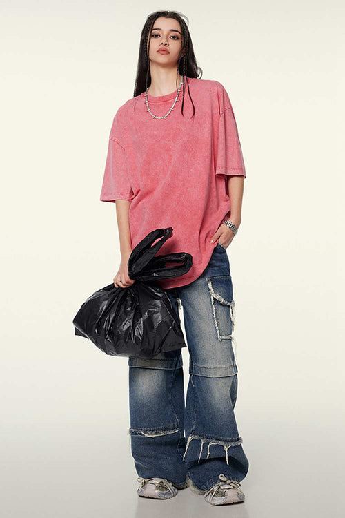Heavyweight Wax-Dyed Vintage Tee - Cherry Blossom