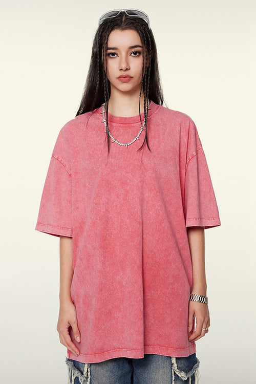 Heavyweight Wax-Dyed Vintage Tee - Cherry Blossom