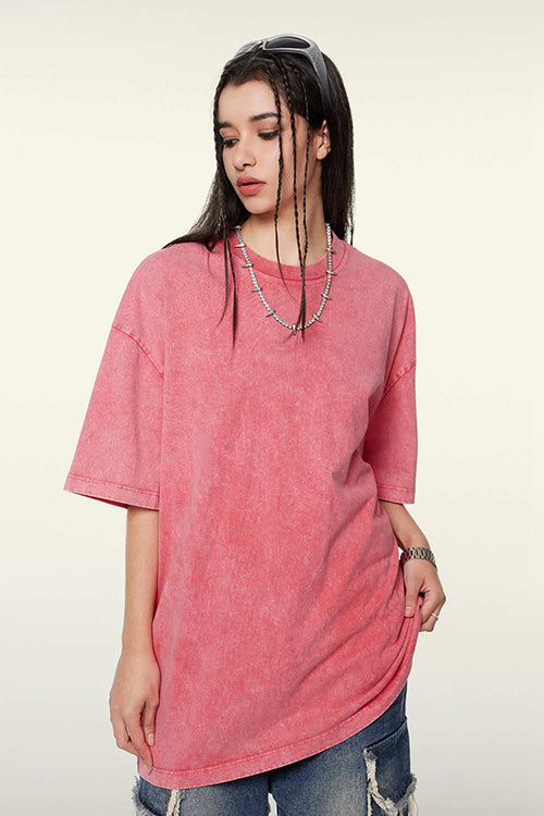 Heavyweight Wax-Dyed Vintage Tee - Cherry Blossom