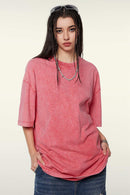 Heavyweight Wax-Dyed Vintage Tee - Cherry Blossom