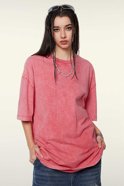 Heavyweight Wax-Dyed Vintage Tee - Cherry Blossom