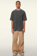 Heavyweight Wax-Dyed Vintage Tee - Dark Gray