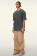Heavyweight Wax-Dyed Vintage Tee - Dark Gray