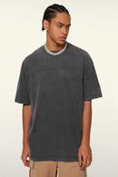 Heavyweight Wax-Dyed Vintage Tee - Dark Gray