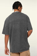 Heavyweight Wax-Dyed Vintage Tee - Dark Gray