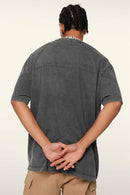 Heavyweight Wax-Dyed Vintage Tee - Dark Gray