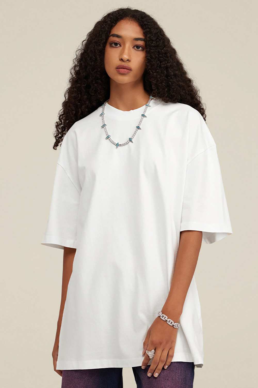 Heavyweight Wax-Dyed Vintage Tee - Ivory White
