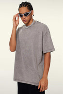 Heavyweight Wax-Dyed Vintage Tee - Medium Gray