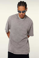 Heavyweight Wax-Dyed Vintage Tee - Medium Gray