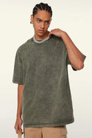 Heavyweight Wax-Dyed Vintage Tee - Olive