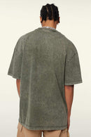 Heavyweight Wax-Dyed Vintage Tee - Olive