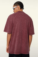 Heavyweight Wax-Dyed Vintage Tee - Red