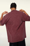 Heavyweight Wax-Dyed Vintage Tee - Red