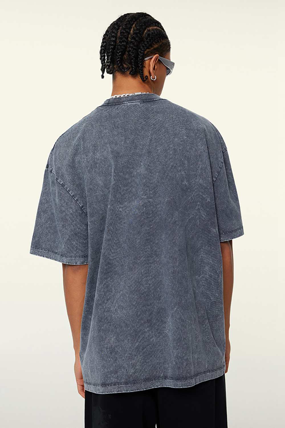 Heavyweight Wax-Dyed Vintage Tee - Royal Blue