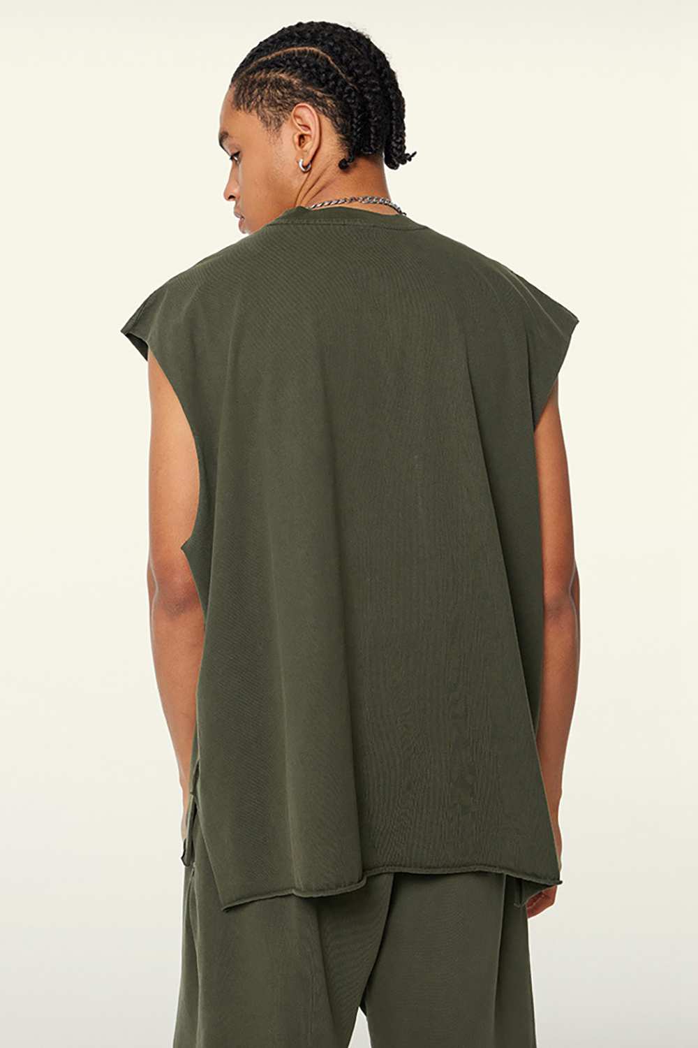 Vintage High Street Washed Sleeveless Vest | WearingLab Raw-Edge T-Shirt