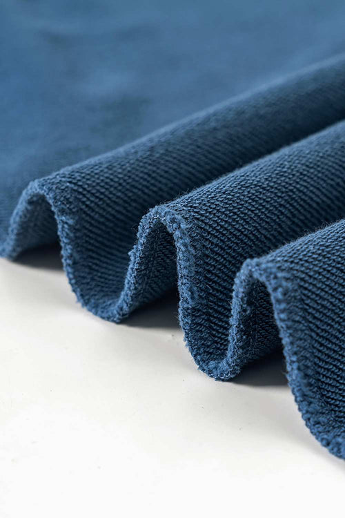 Heavyweight Distressed Washed Tee - Washed Blue
