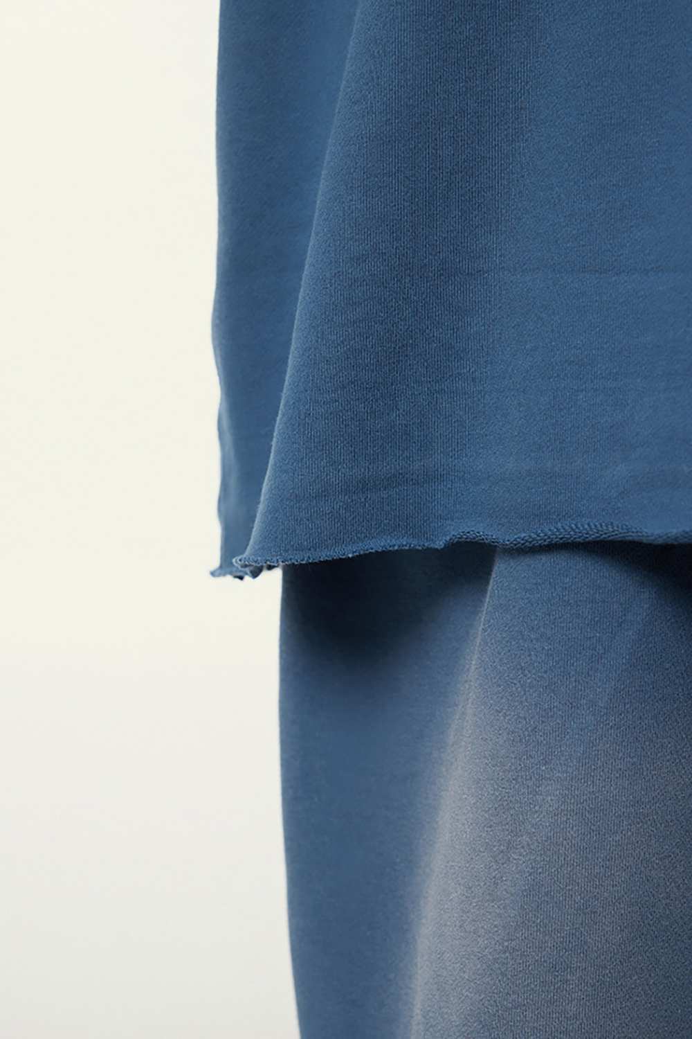 Heavyweight Distressed Washed Tee - Washed Blue