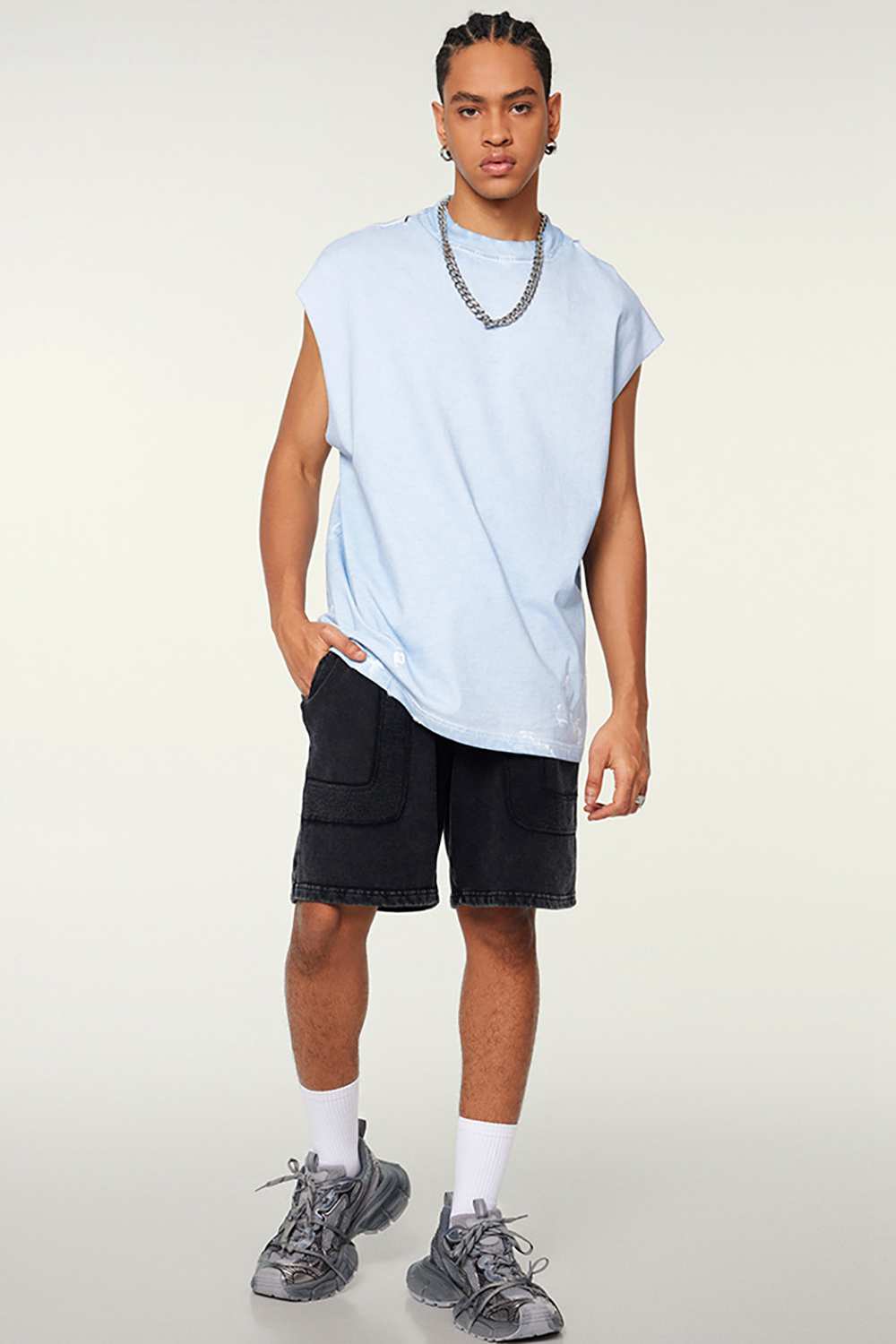 Men's Vintage Washed T-Shirt | Urban Street Art Tank | High Street Fashion