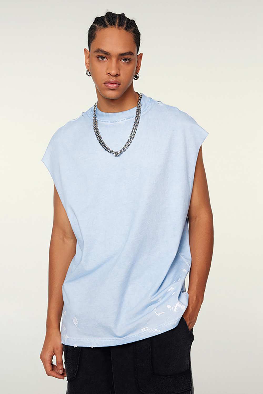 Men's Vintage Washed T-Shirt | Urban Street Art Tank | High Street Fashion