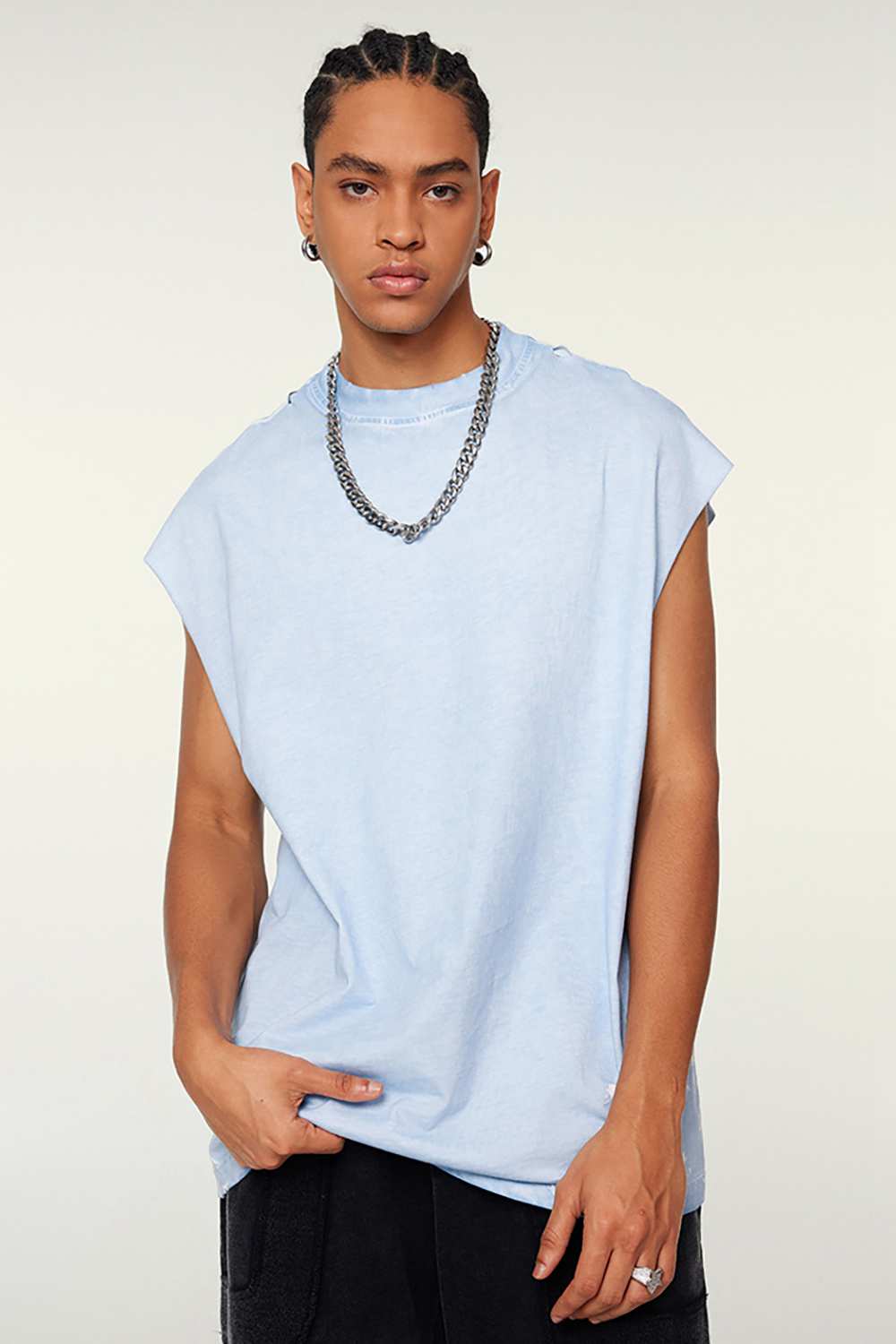 Men's Vintage Washed T-Shirt | Urban Street Art Tank | High Street Fashion