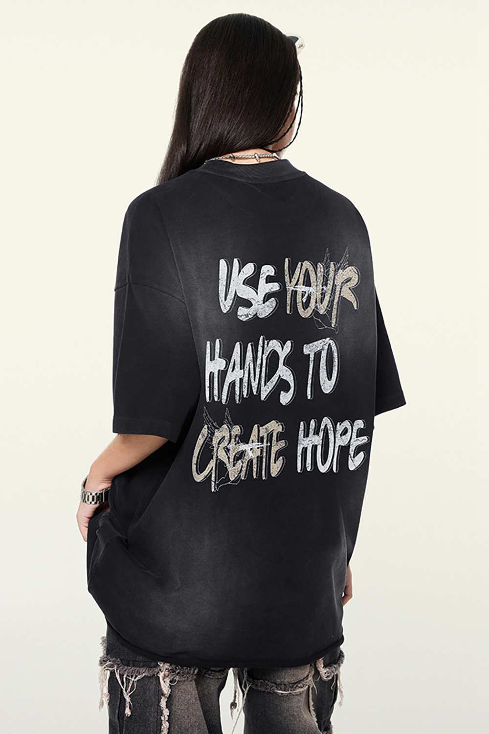 Hopeful Message Vintage Tee – A Statement of Positivity