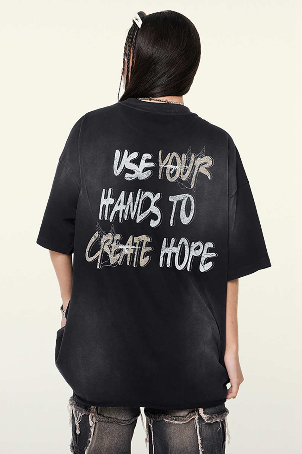 Hopeful Message Vintage Tee – A Statement of Positivity