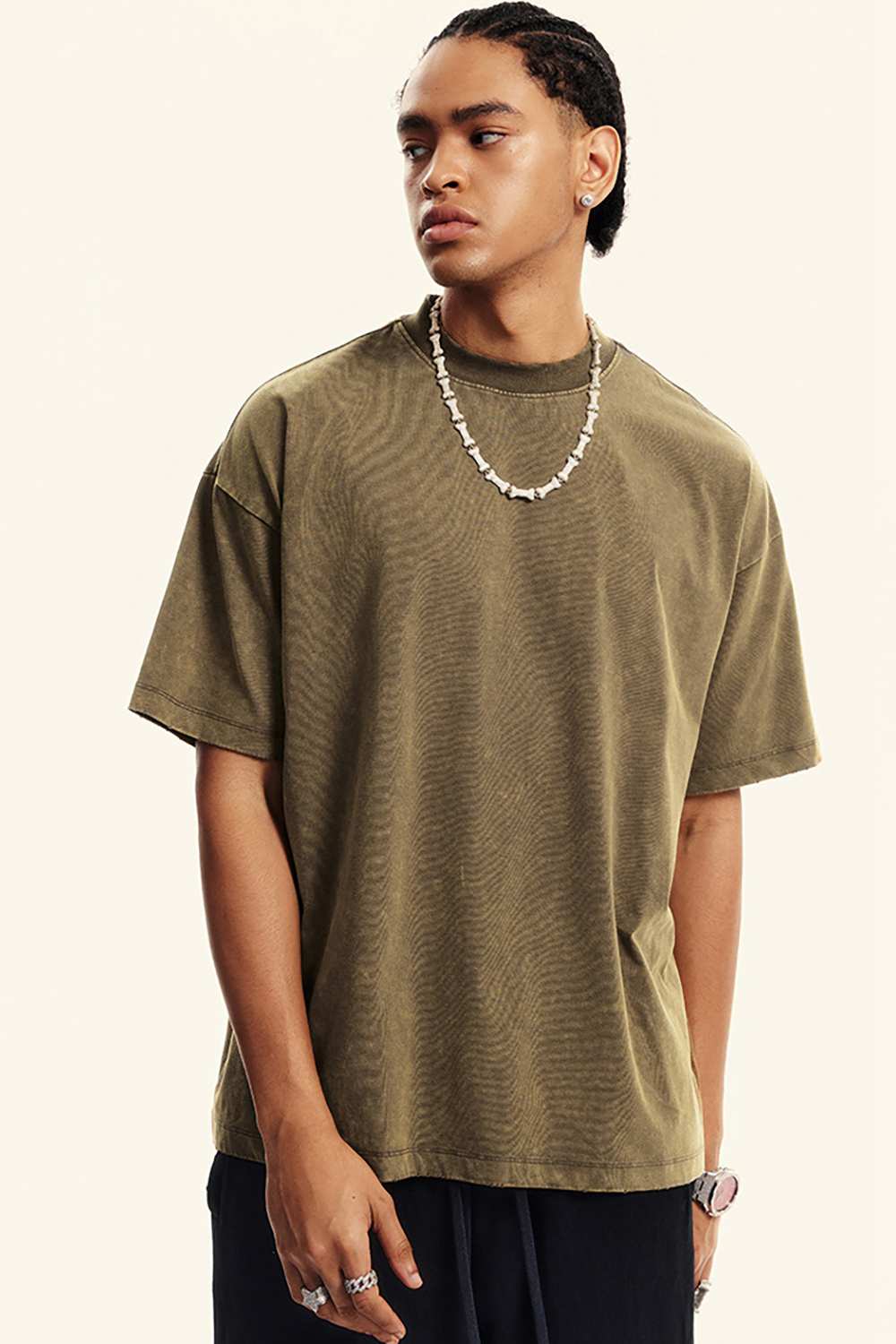 Vintage-Inspired Quick-Dry T-Shirt - Urban Casual Sportswear, Washed Finish