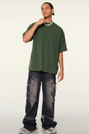 Washed Quick-Dry Cooling Tee - Blackish Green