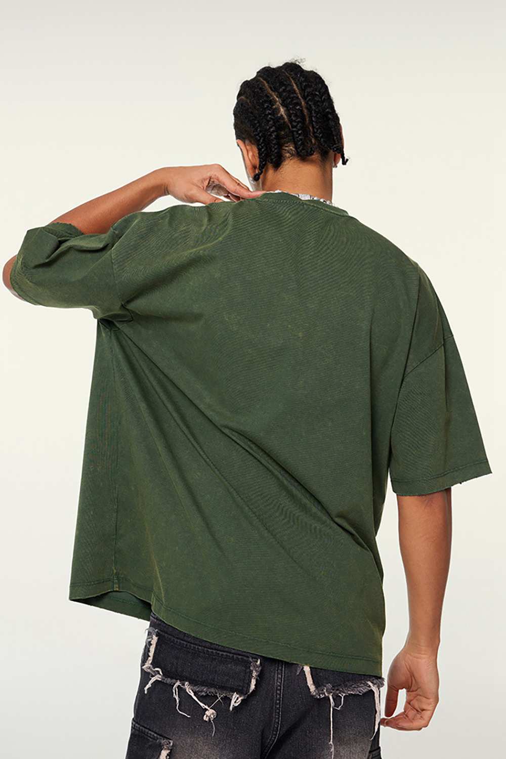 Washed Quick-Dry Cooling Tee - Blackish Green